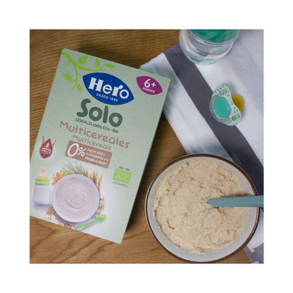 Embalagem com 2 x Papas Multigrãos Biológicos + 6 meses 300g. Herói Solo