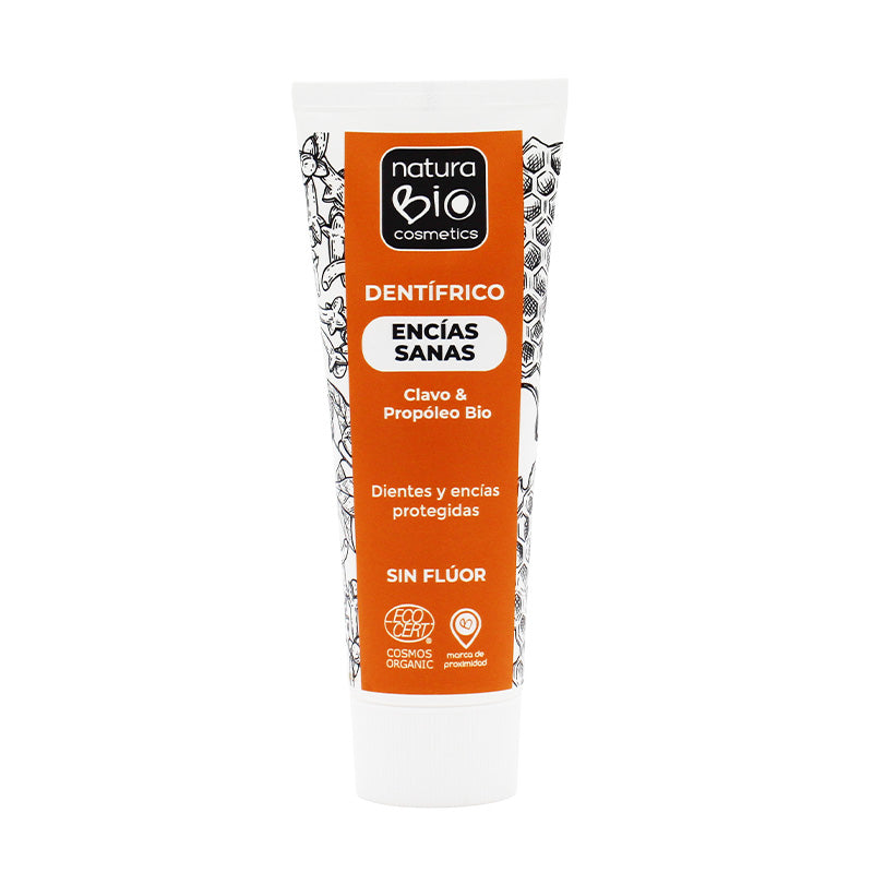 Naturabio Pasta de Dentes Orgânica Própolis e Cravo para Gengivas Saudáveis ​​​​75 ml