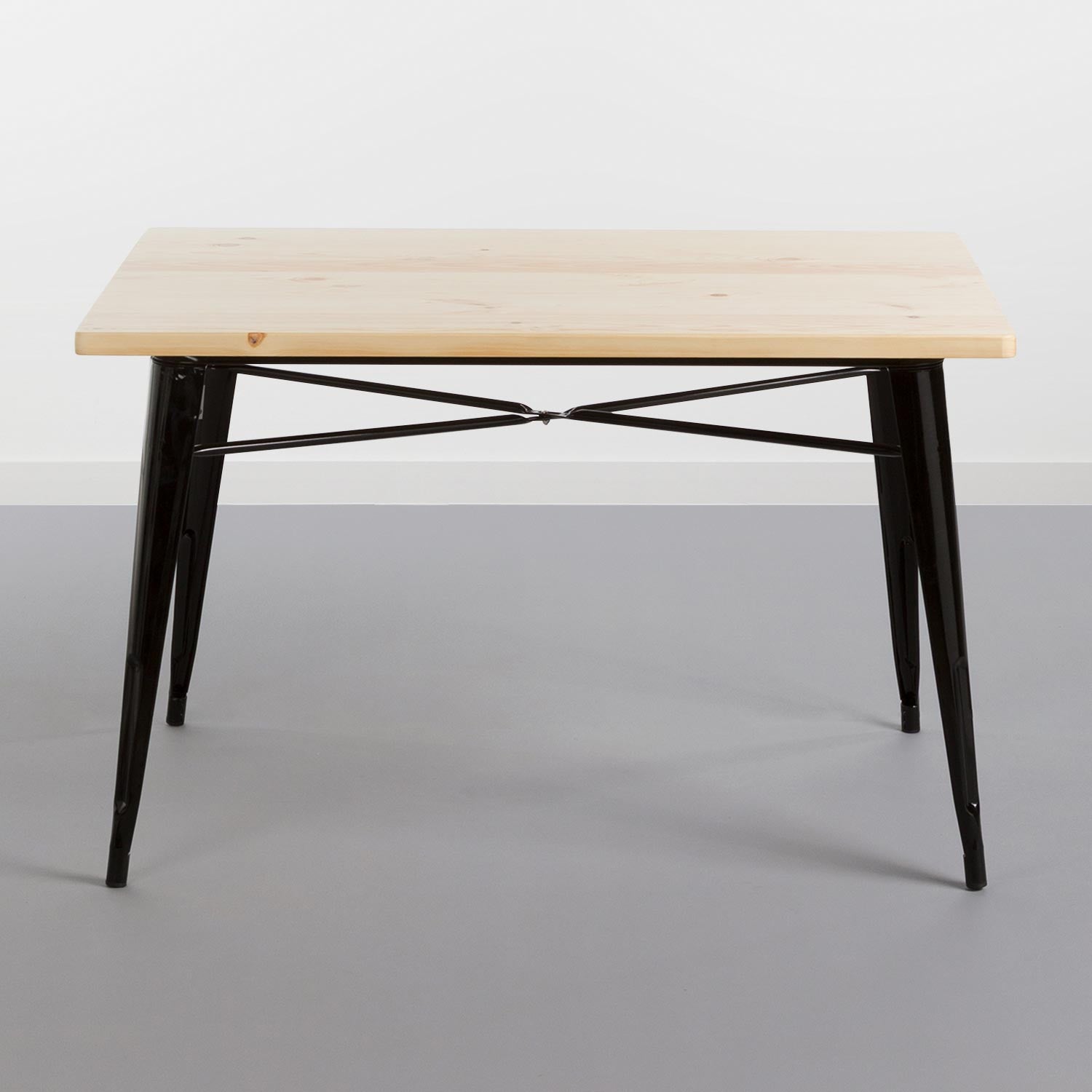 Mesa De Comedor Rectangular Iron Wood 120x80x74cm Thinia Home_1