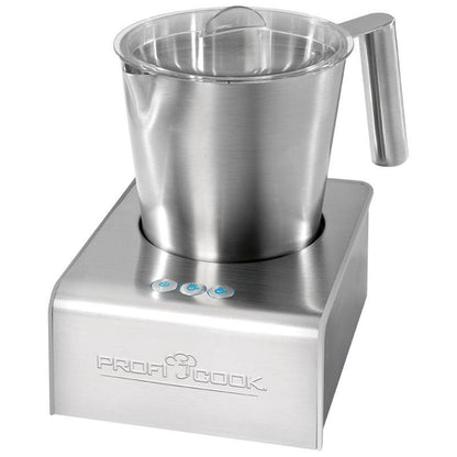 Espumador De Leche Automático, Acero Inoxidable, Calentamiento Integrado, Adecuado Chocolate Proficook Pc-ms1032, Plata_0