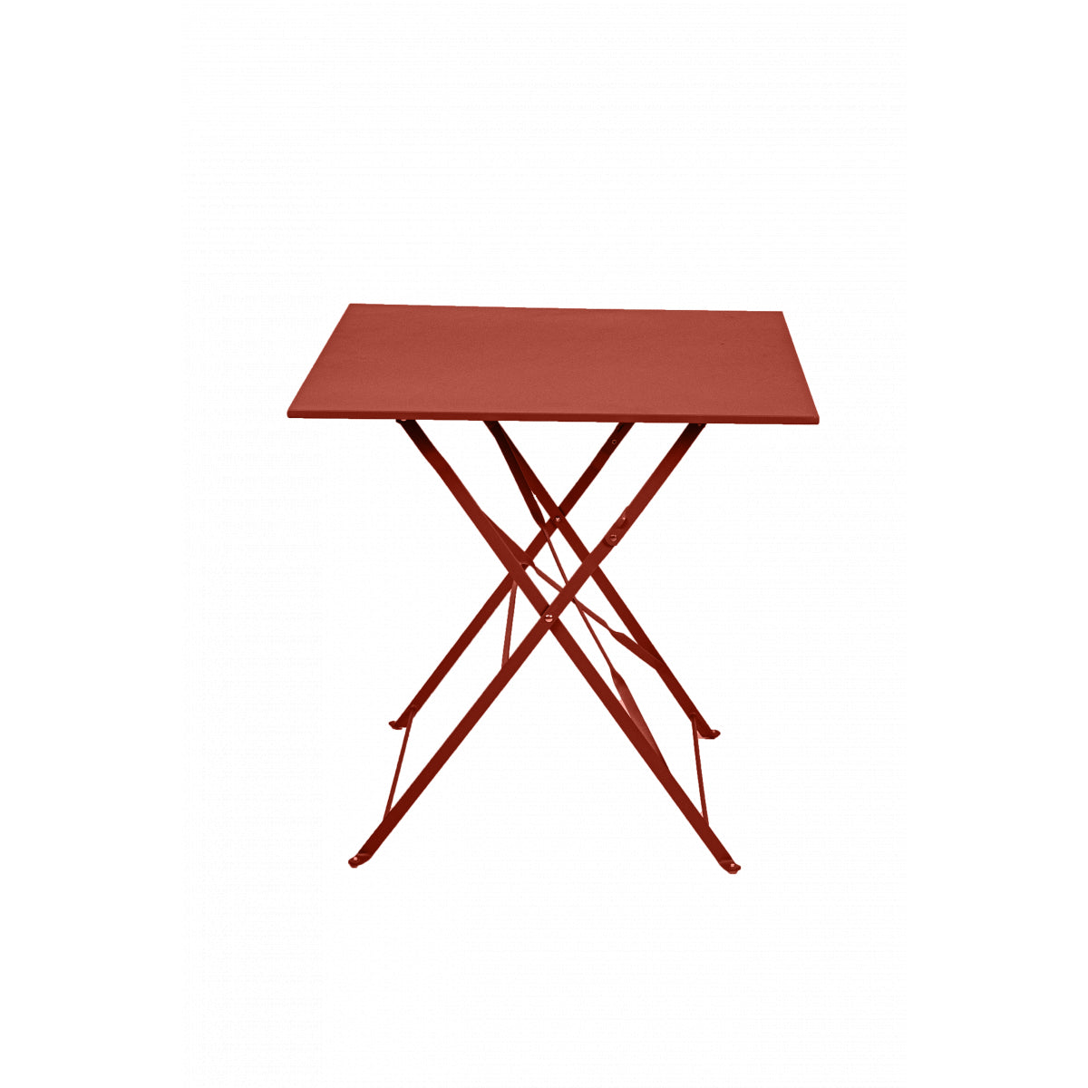 Mesa De Jardín Plegable Bistro Cuadrada 2 Personas Terracota 70x70cm- Mobiliario De Jardín_3