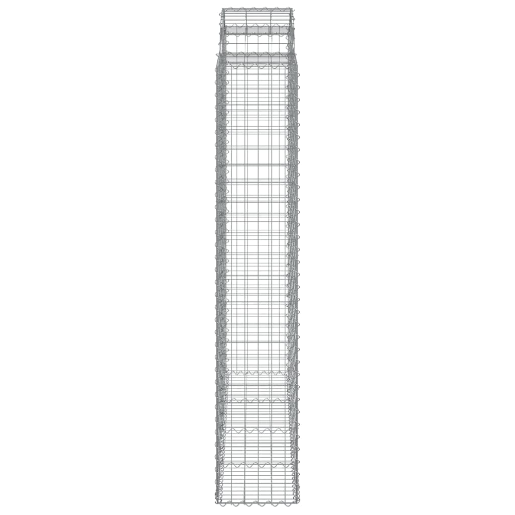 Cestas De Gaviones 14 Uds Forma De Arco Hierro 200x50x220/240cm_4