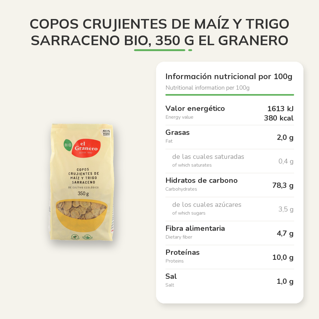 Información nutricional