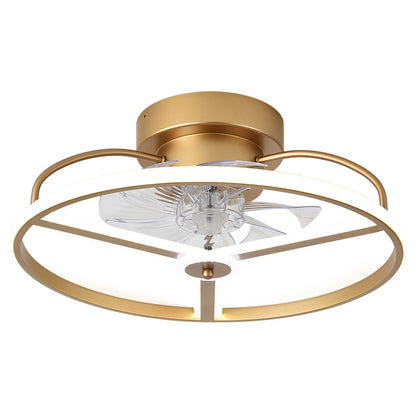 Ventilador 60w Dc Bora Dorado 8 Aspas Transp. 18x50x50cm 6vel. 3 Colores C/remoto, Mem., Timer, Reg. Intensidad 5100lm_1