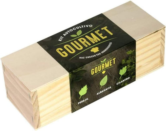Kit Autocultivo Gourmet Perejil, Albahaca y Cilantro | Hierbas Frescas para Cocina - Resetea_0