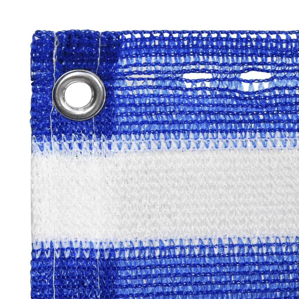 Vidaxl Toldo Para Balcón Hdpe Azul Y Blanco 120x600 Cm_1