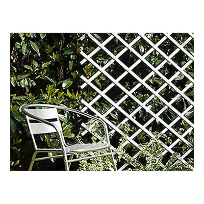Trellis Plegable 1x2mt Blanco Pvc_0