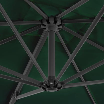 Vidaxl Sombrilla Jardín Voladiza Con Palo De Aluminio Verde 250x250 Cm_4