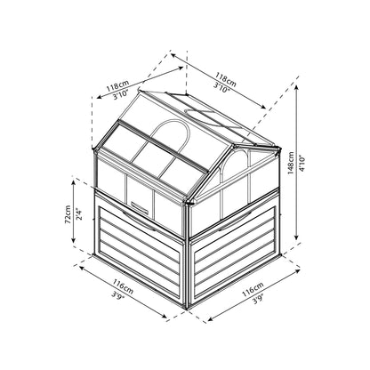 Plant Inn Mini Estufa 118x118x148 cm Canopia da Palram