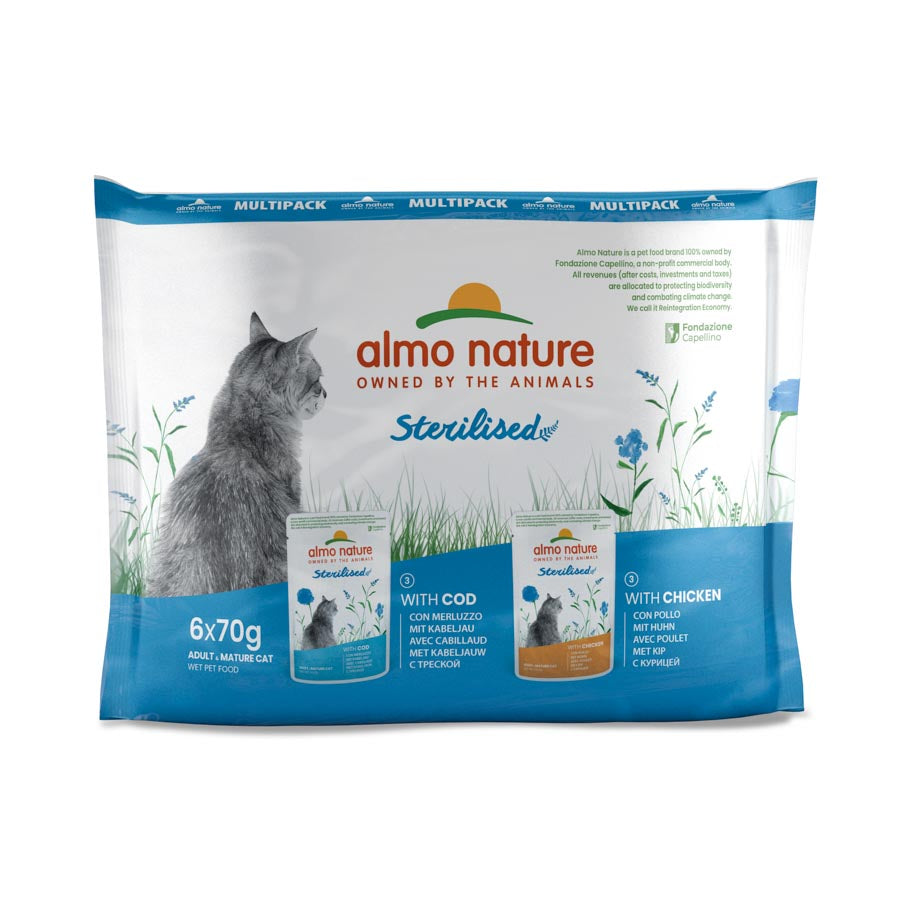 Multipack Almo Gato Esterilizado 6 Sobres De 70gr_0