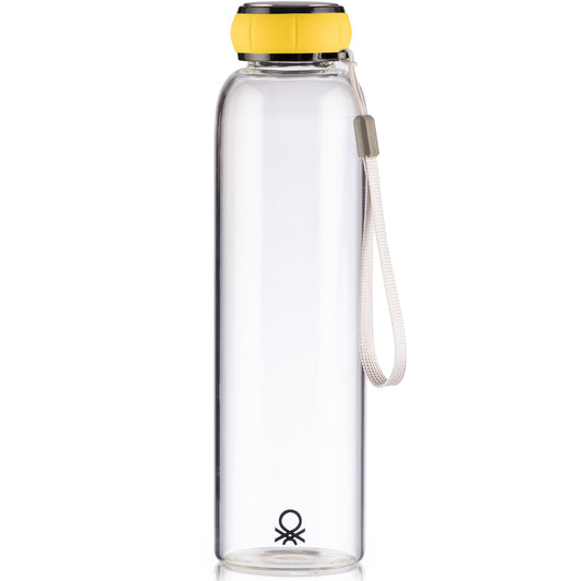 Botella Agua 550ml Borosilicato Amarillo Casa Benetton_0