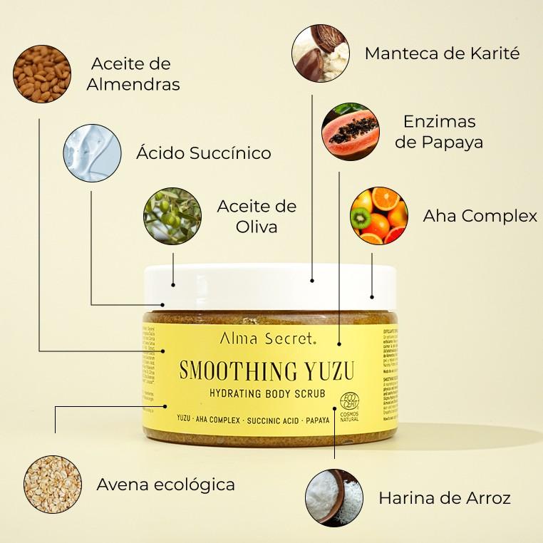 Alma Secret Yuzu Esfoliante Corporal com AHA, Enzimas de Papaia e Ácido Succínico 250 ml