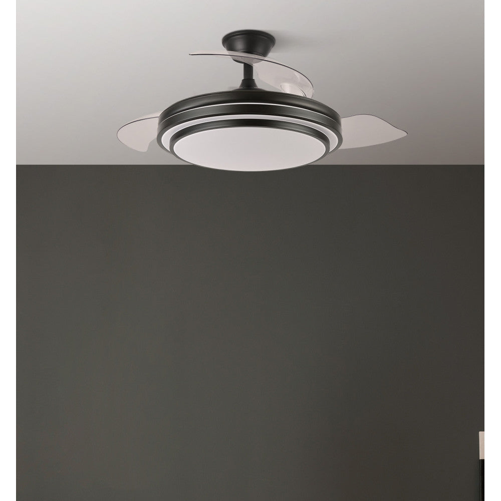 Ventilador Dc Ibe 72w 6120lm Negro 3 Asp.desp. 108d 3000-4000-6000k Remoto, Memoria Y Temporizador_3