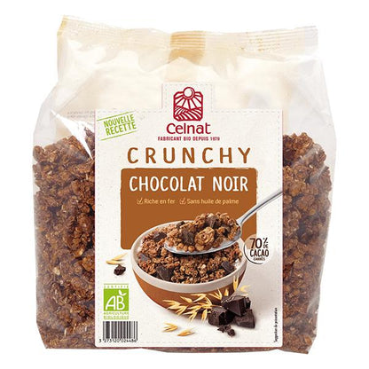 Muesli Crocante Orgânico Celnat com Chocolate Negro 500g
