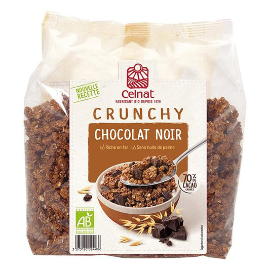 Muesli Crocante Orgânico Celnat com Chocolate Negro 500g