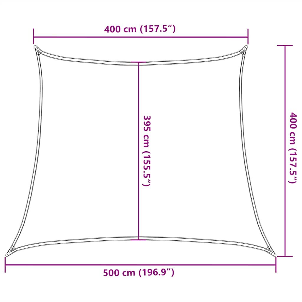 Vidaxl Toldo De Vela Trapecio Hdpe Azul 160 G/m² 4/5x4 M_2