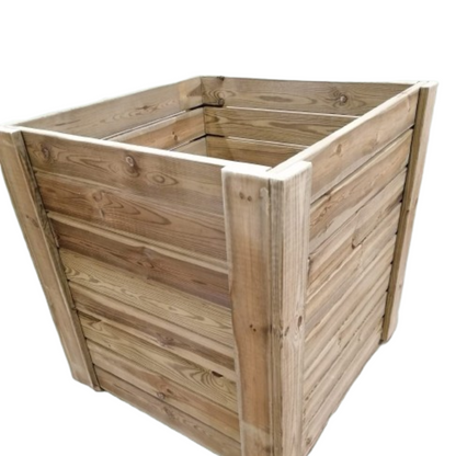Macetero De Madera Eko Xxl Vidahuerto Para Árboles Y Plantas Grandes 80x80x80 Cm._1