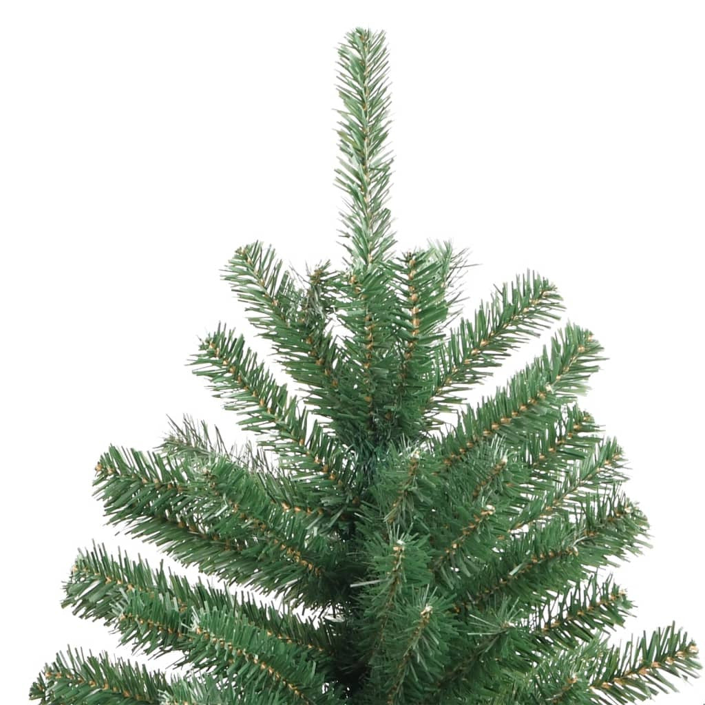 Vidaxl Árbol De Navidad Artificial Con Bisagras Y Soporte Verde 150 Cm_4