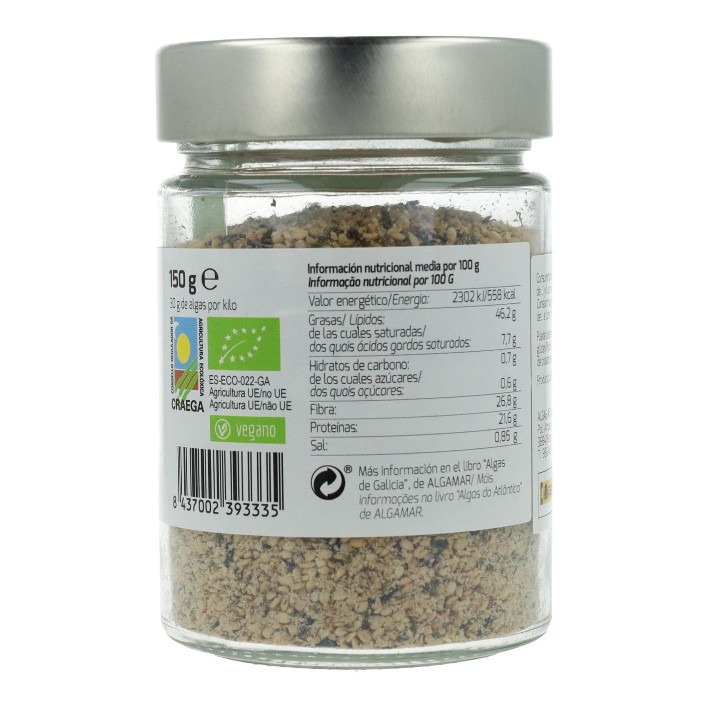 Algamar Nori Algas Gomasio 150 g