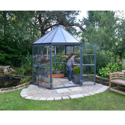 Estufa hexagonal Oasis 247x213x267 cm