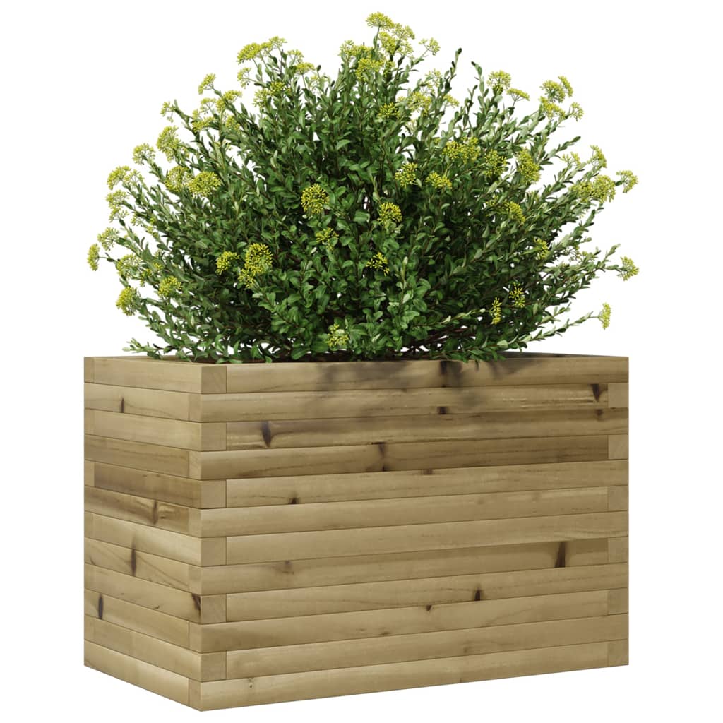 Jardinera De Madera De Pino Impregnada 70x40x45,5 Cm_3