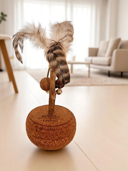 Juguete Para Gatos Vela, Corcho Natural_3