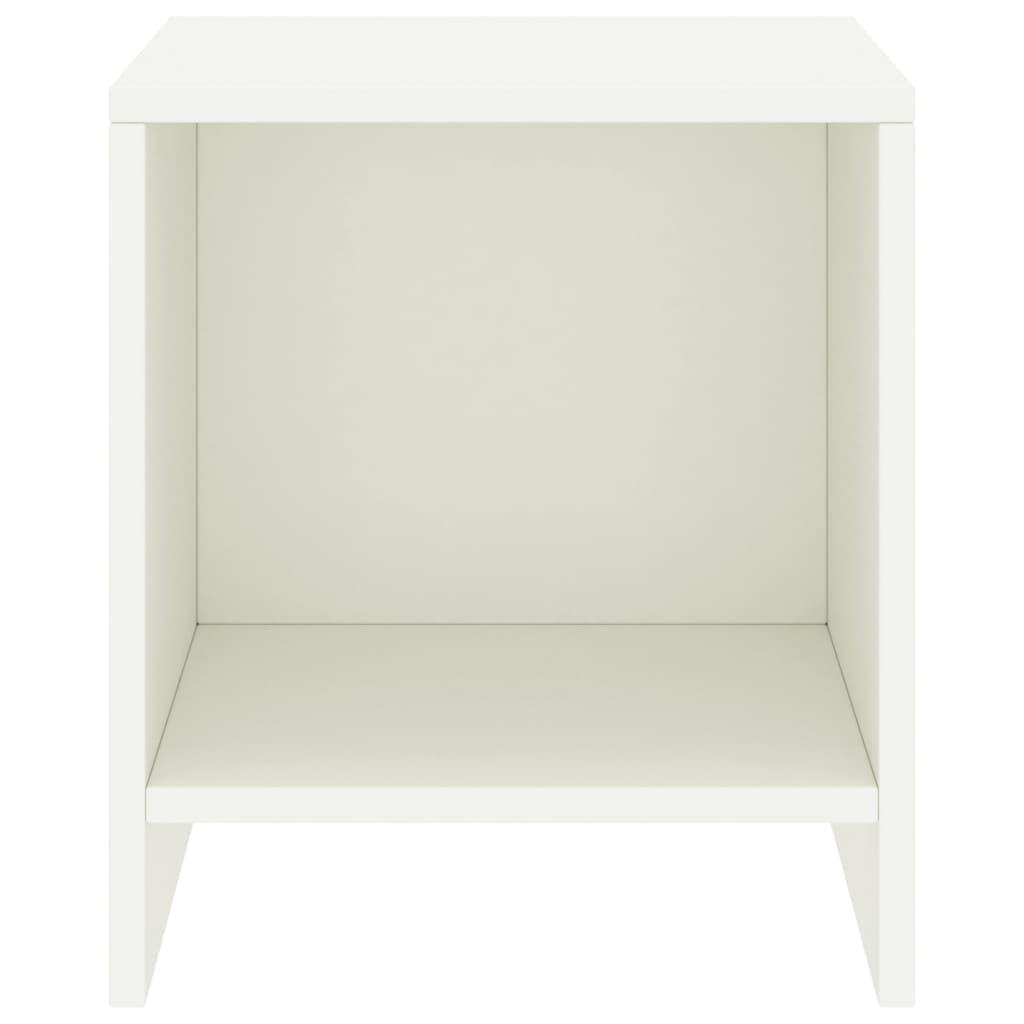 Mesitas De Noche 2 Unidades Madera De Pino Blanco 35x30x40 Cm_1
