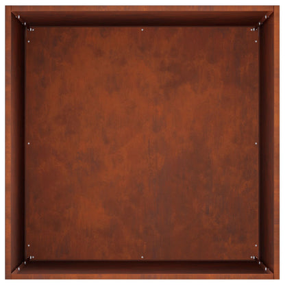 Macetero De Jardín 2 Uds. Oxidado 40 X 40 X 75 Cm Acero Oxidado_5