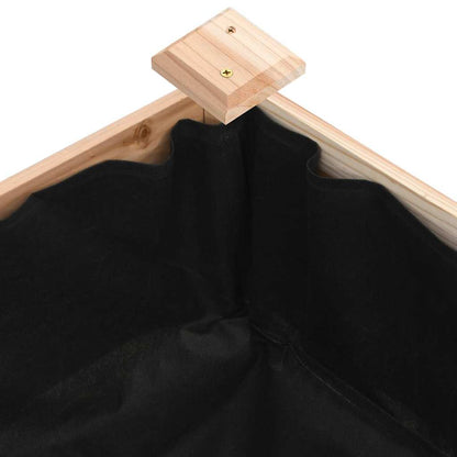 Jardinera Arriate Con Forro Madera Maciza Abeto 120x60x25 Cm_5