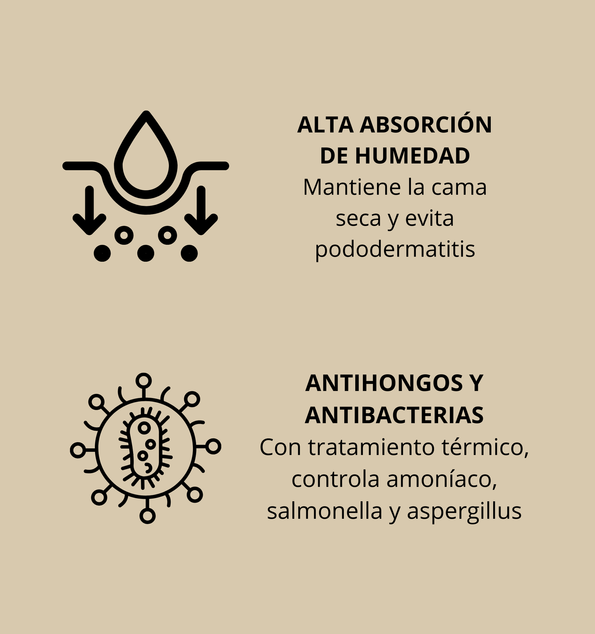 Cama para Aves en Pellet con Tabaco Natural - Antiparasitario, Absorbente y Compostable - 100% Natural - 17kg_3