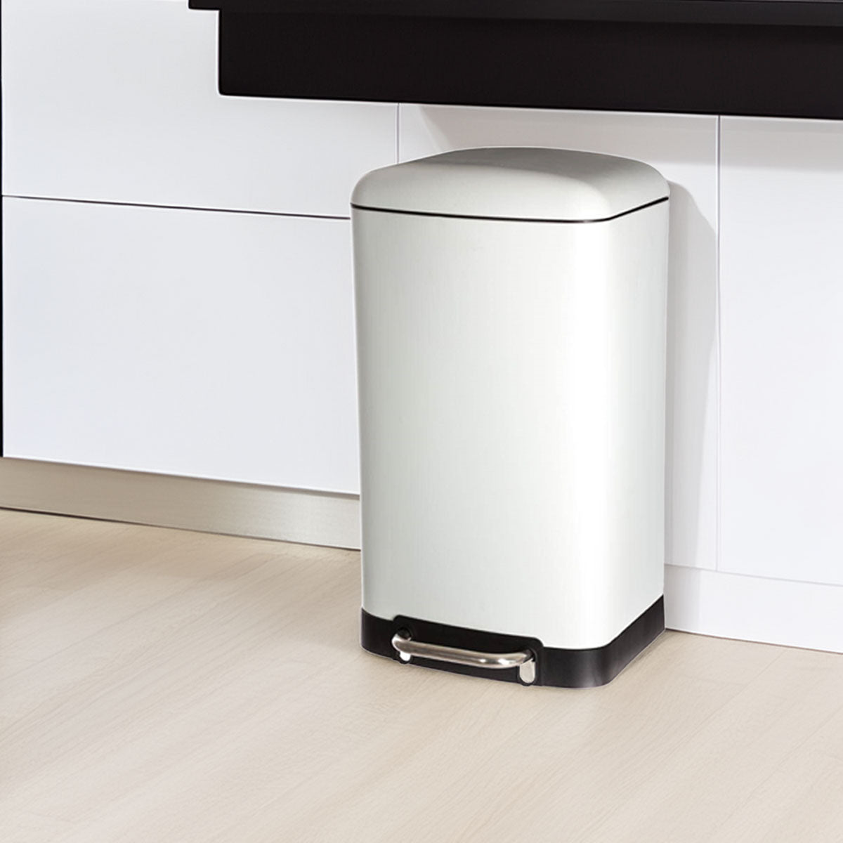 Wellhome Cubo Ariane Metal Blanco 30l_2