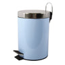 Cubo De Lixo Com Pedal De Aço Inoxidável Msv 3l Em Azul Pastel
