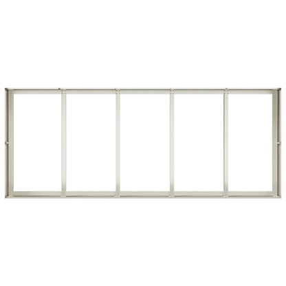 Jardinera Acero Blanco 200x80x40 Cm_4