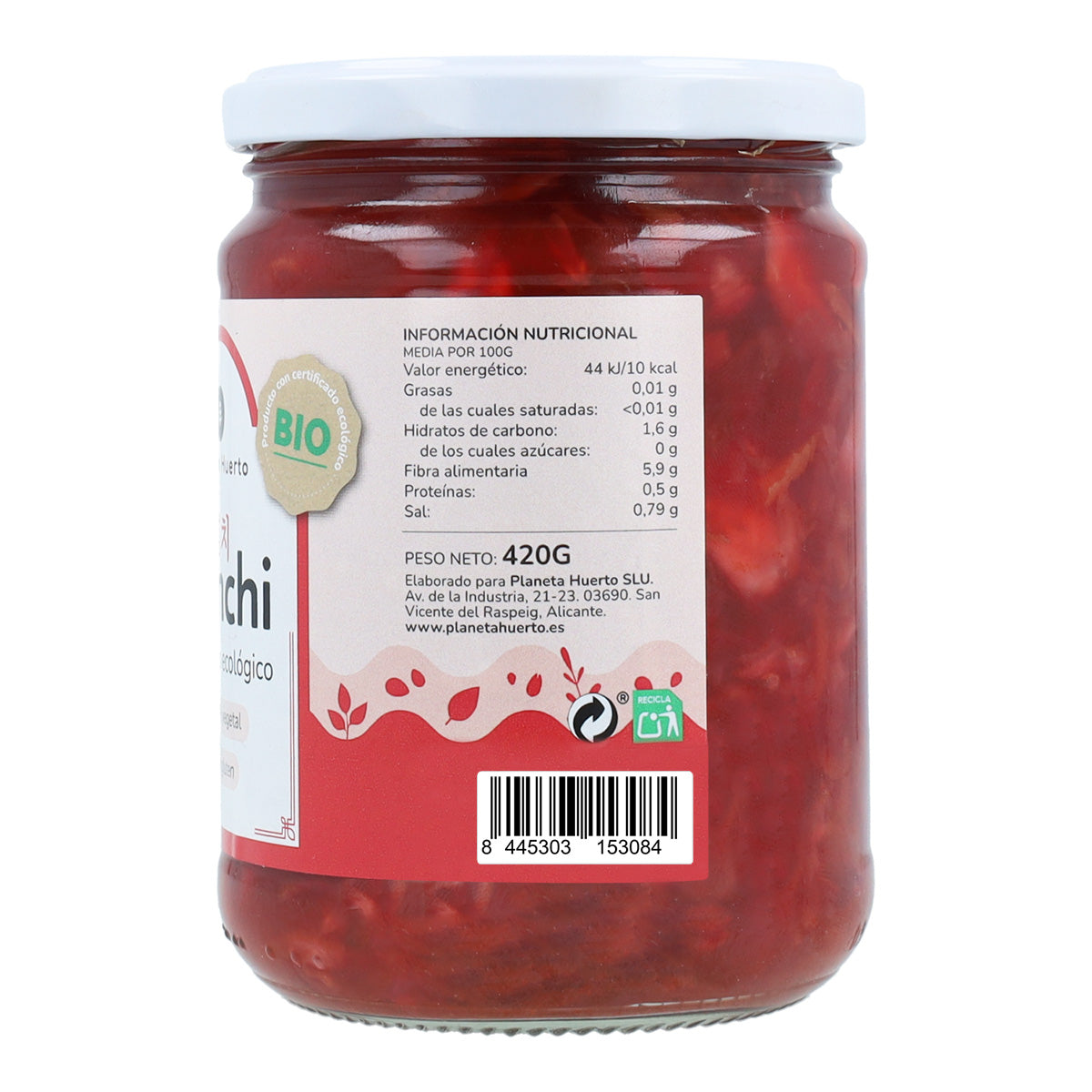 Embalagem 12x Kimchi ECO Planeta Huerto 420 g