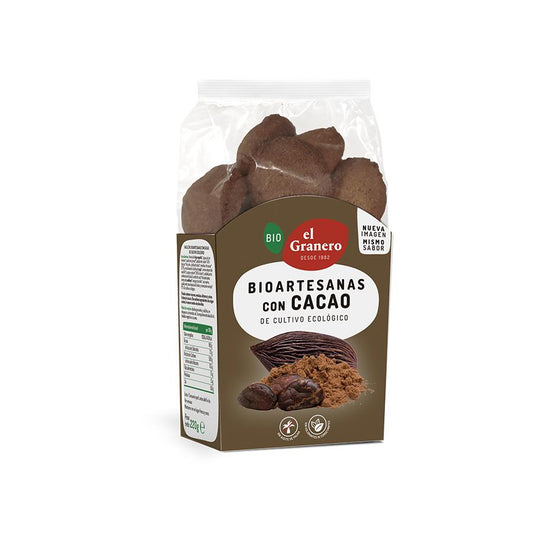 Bolachas Artesanais com Cacau Granero Biológico 220 gr
