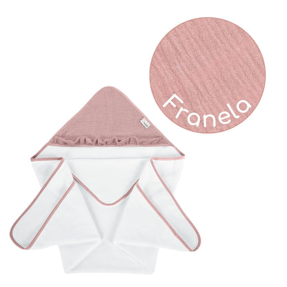 Maxicapa De Baño Para Bebés Cotton Color Rosa_2