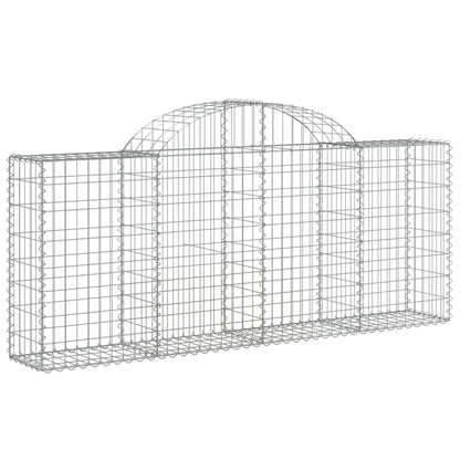 Cestas De Gaviones 25 Uds Forma De Arco Hierro 200x30x80/100 Cm_2