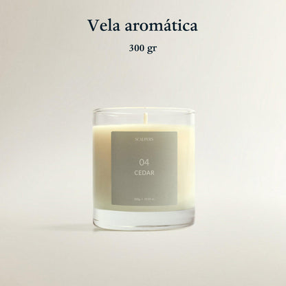 Vela Aromática 300gr Cedro Scalpers_1