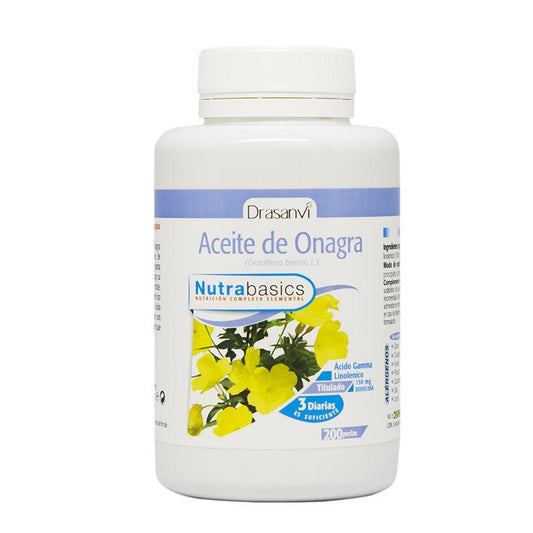 Óleo de Onagra Drasanvi 200 pérolas
