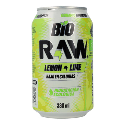 Bebida Isotónica Biológica RAW Sabor a Lima e Limão Lata 330 ml