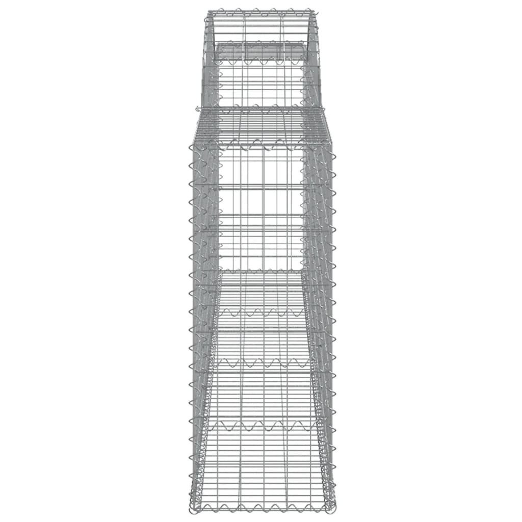 Cestas De Gaviones 11 Uds Forma De Arco Hierro 300x30x80/100 Cm_4