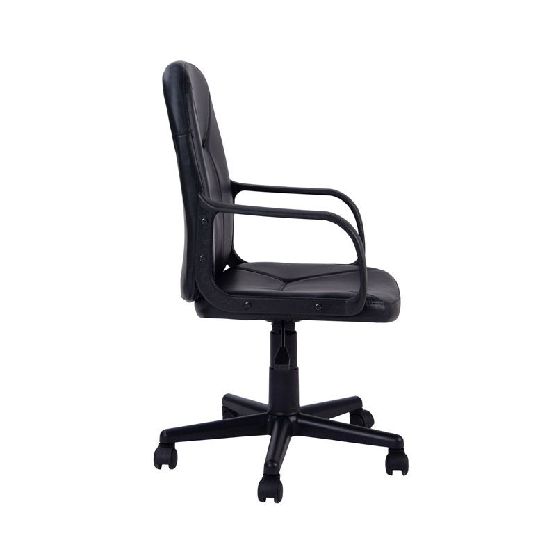 Silla De Oficina Génesis Tapizado, Negro, 55 X 87-96 X 45_1