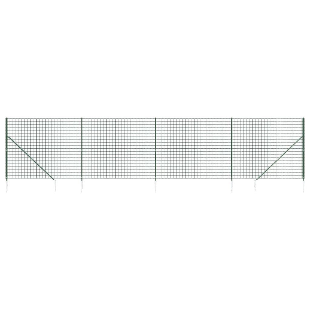 Cerca De Alambre Con Pinchos De Anclaje Verde 1,6x10 M / Vetonek_0