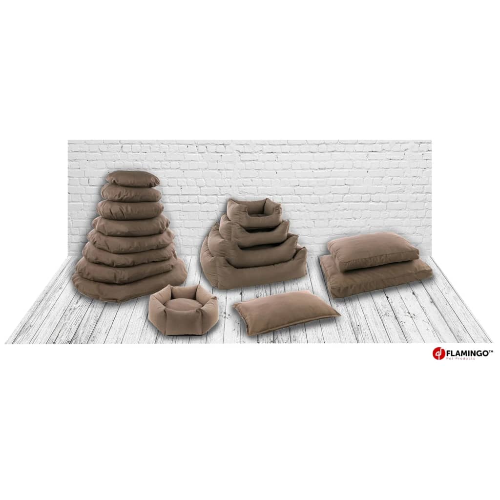 Flamingo Cama Para Perros Y Cremallera Panama Hexagonal Taupe 50x18 Cm / Vetonek_2