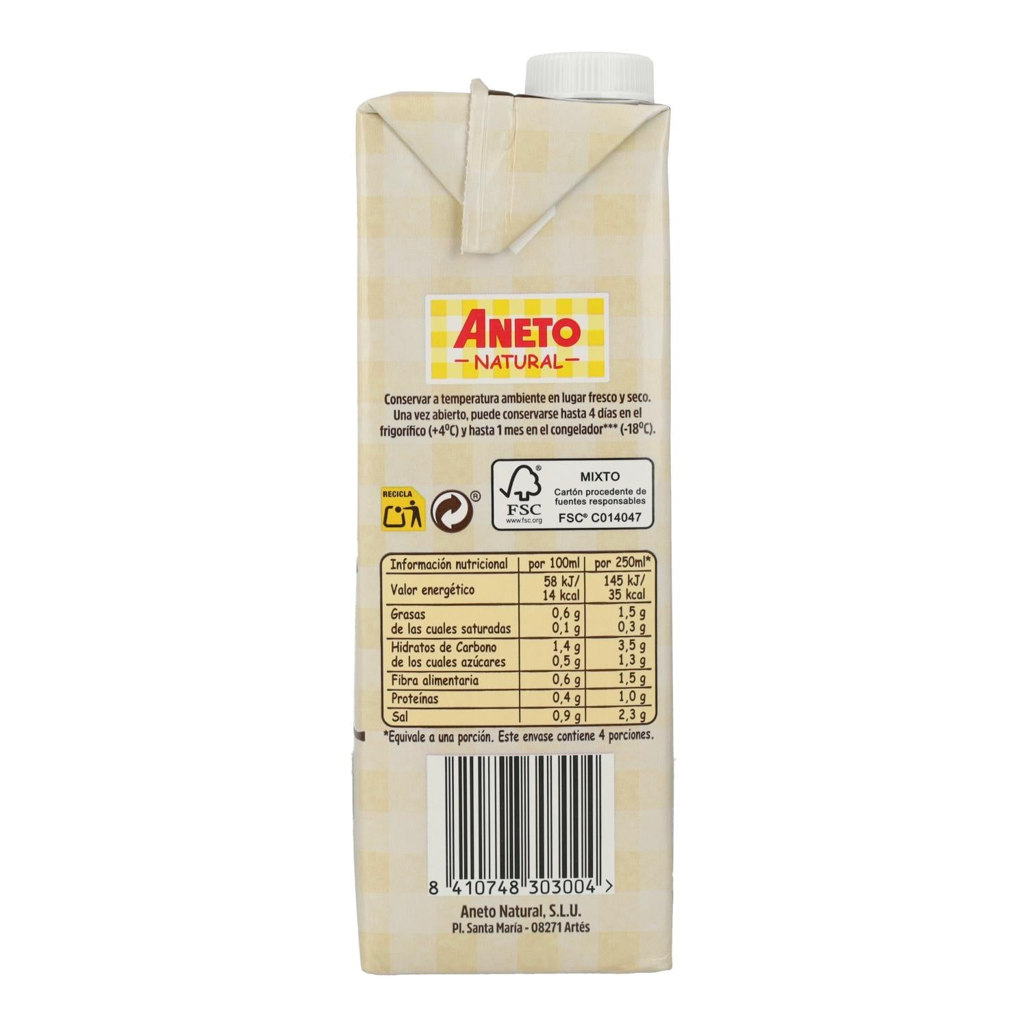 Caldo natural de cebolla ECO Aneto 1L