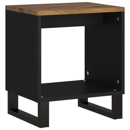 Mesa De Centro Madera Maciza Mango Y Contrachapada 40x31x46 Cm_0