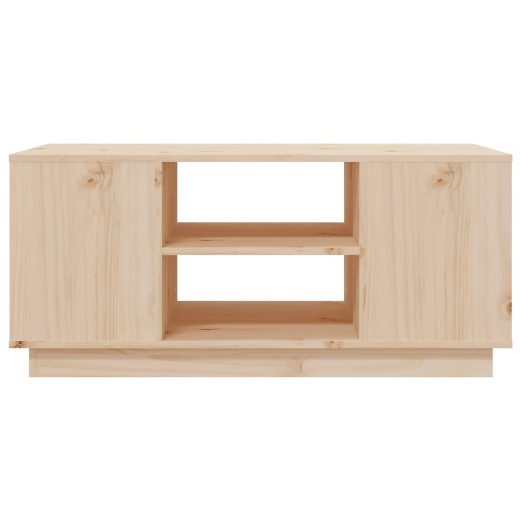 Mesa De Centro De Madera Maciza De Pino 90x49x40,5 Cm_3