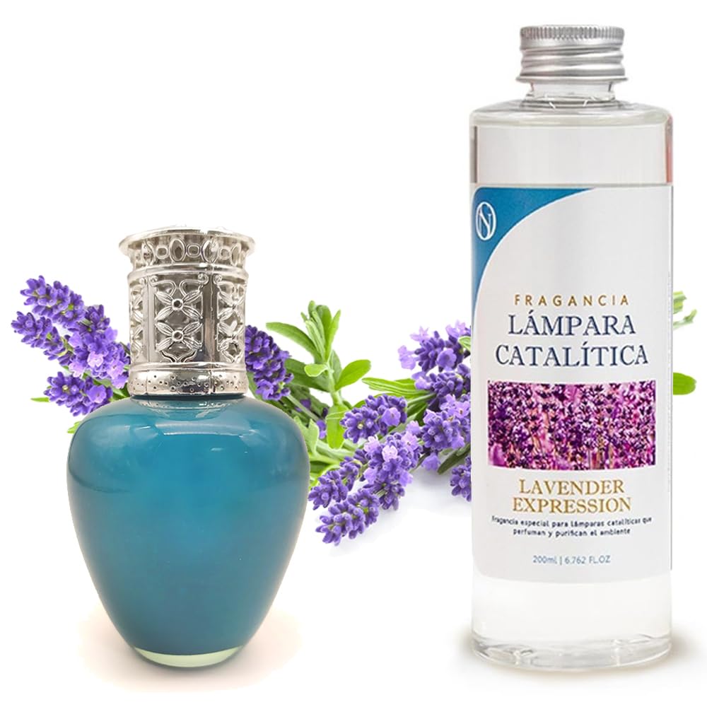 Lámpara Catalítica Aqua Marina + Fragancia Aroma Lavender Expression 200ml - Elimina Olores Y Mejora La Calidad Del Aire_0