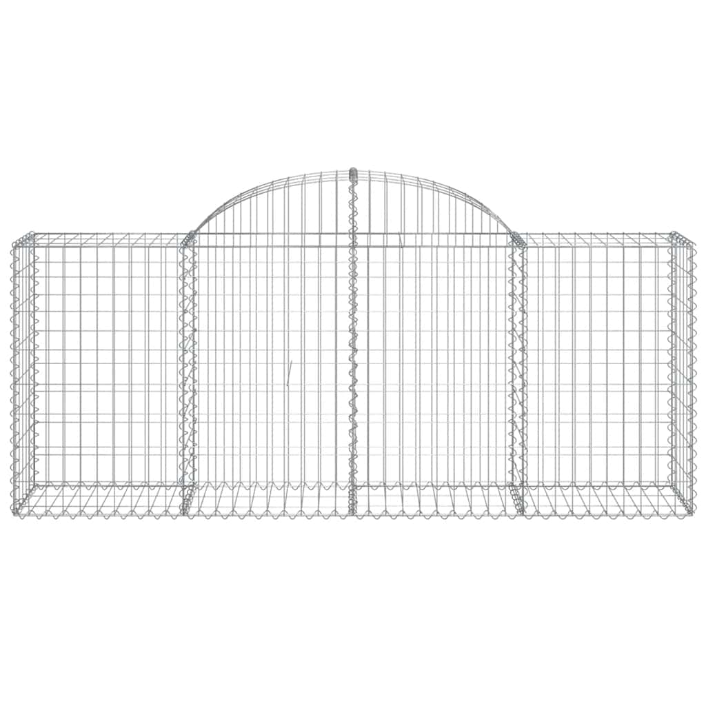 Cestas De Gaviones 20 Uds Forma De Arco Hierro 200x50x80/100 Cm_3