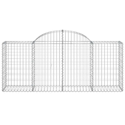 Cestas De Gaviones 25 Uds Forma De Arco Hierro 200x50x80/100 Cm_3